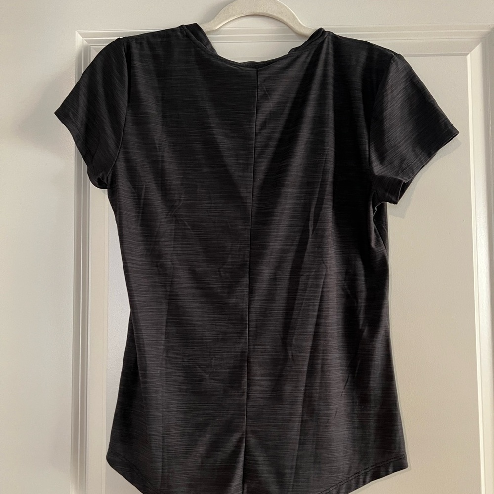 Bally - Black Short Sleeve V-Neck Top - Picture 4 of 4